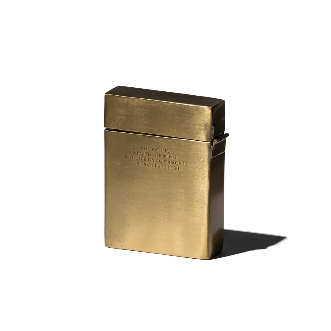BRASS PLAYING CARD CASE by Puebco.