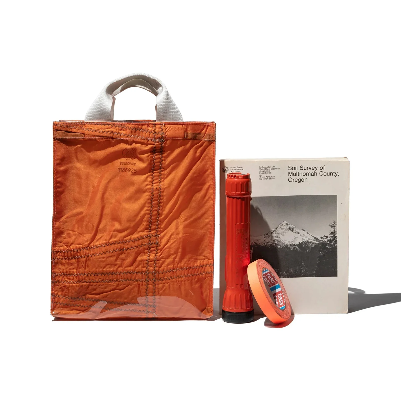 Covered Parachute Document Bag - Orange by Puebco.