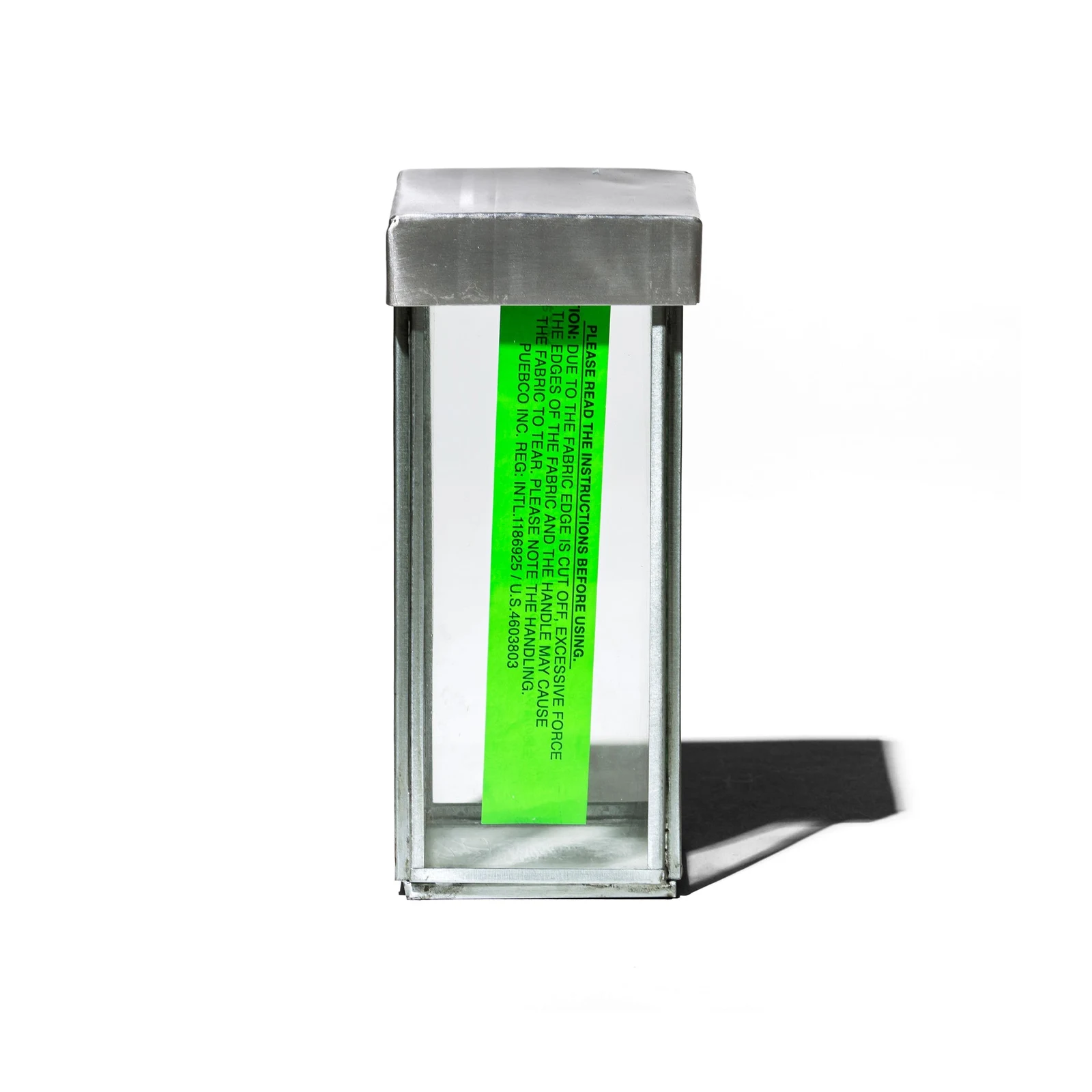 GLASS BOX W/RECYCLE STEEL LID - Pen Stand by Puebco.