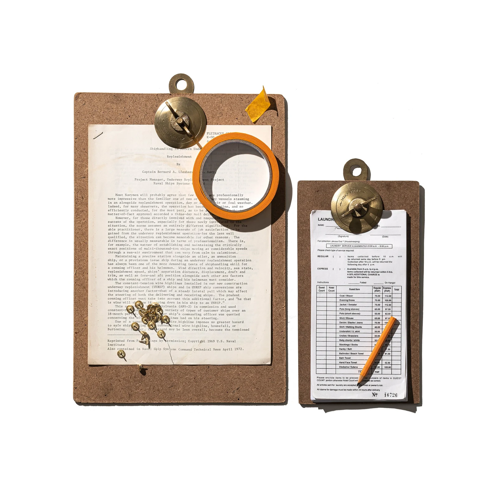 SCREW CLIPBOARD [A4] by Puebco.