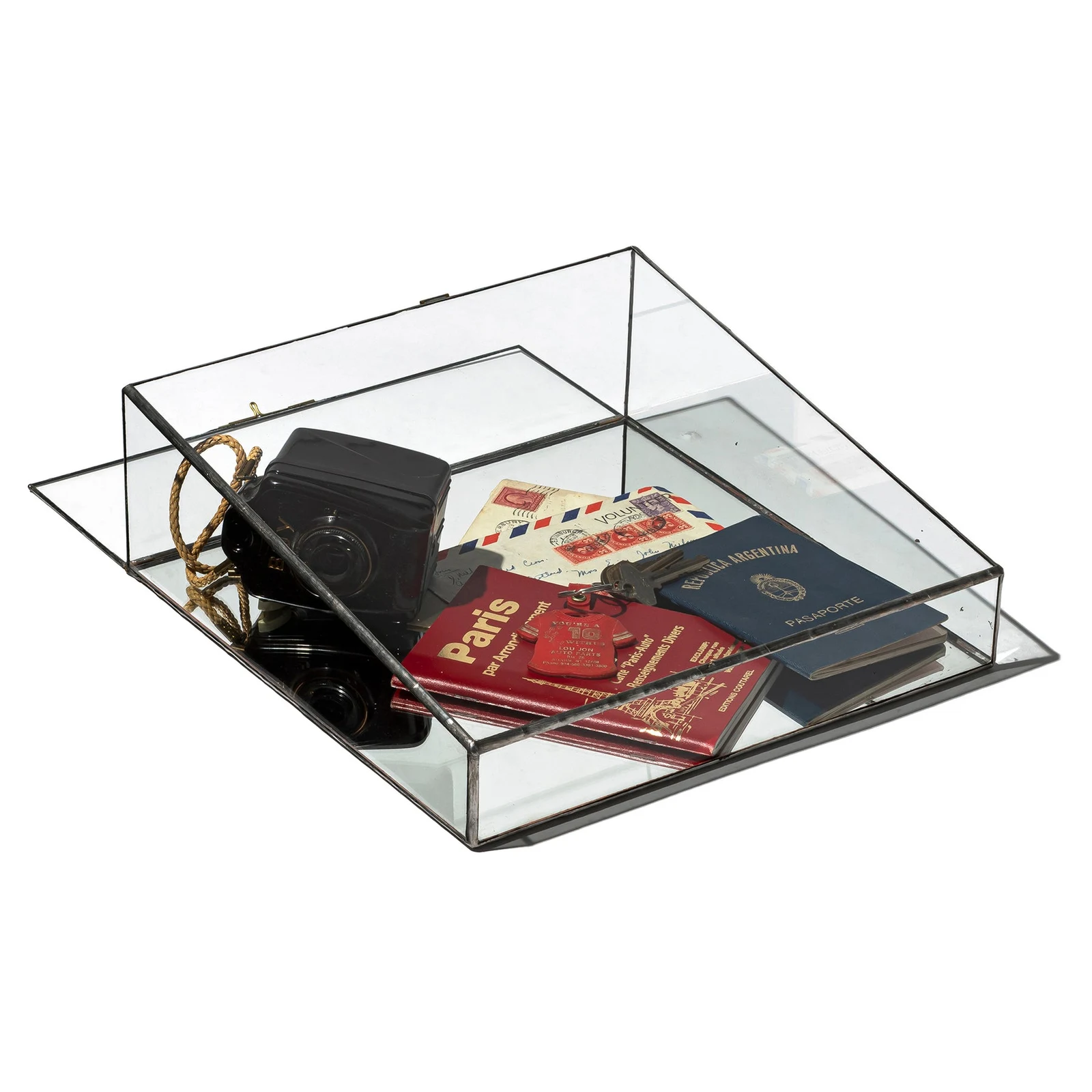 STAINED GLASS DISPLAY BOX by Puebco.