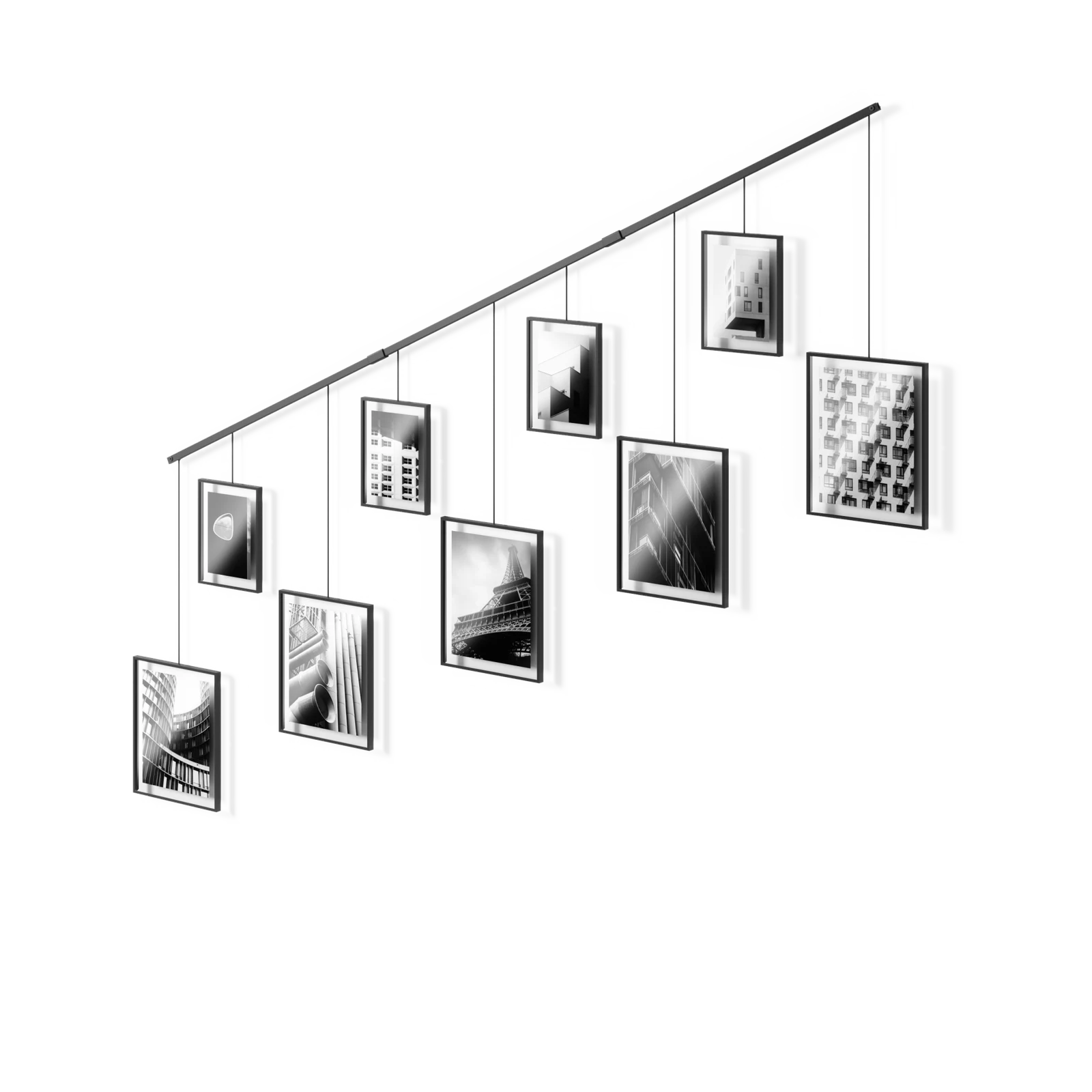 Exhibit Wall Picture Frames, Set of 9 by UMBRA.