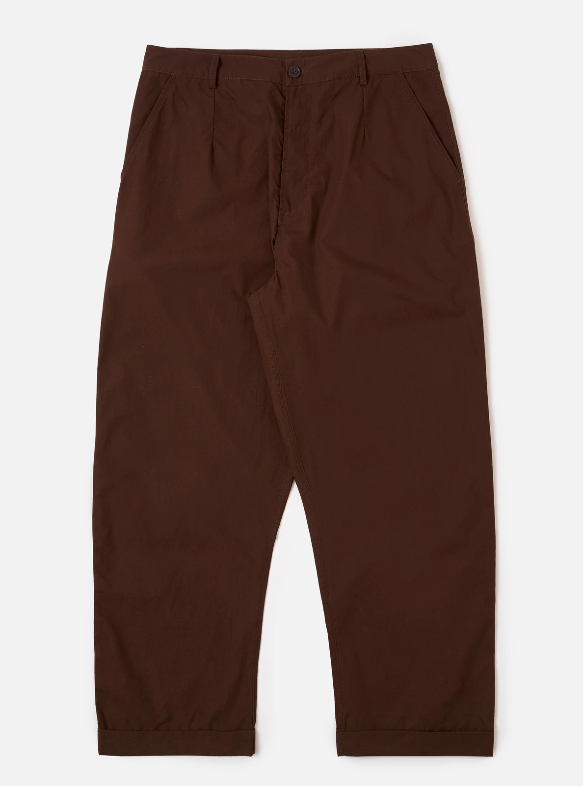 Paraboot x Universal Works Brown Peached Poplin Super Chino by Universal Works.