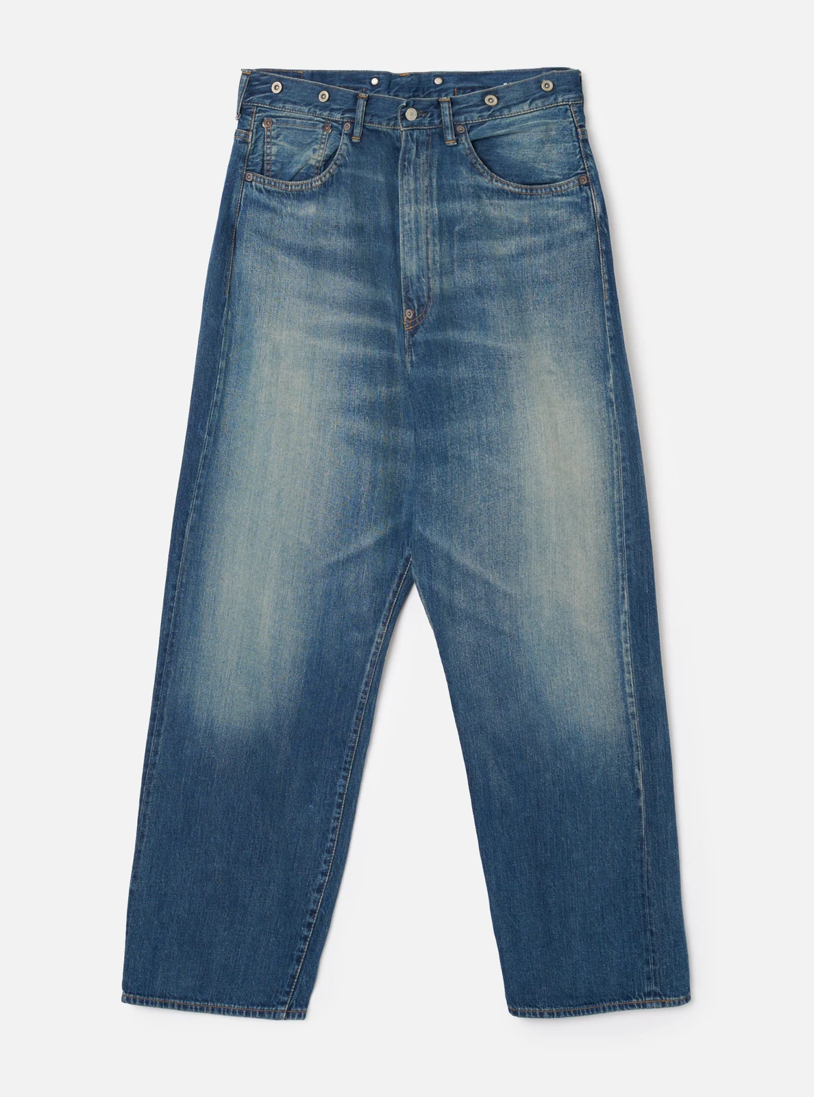 Ordinary Fits 119 Used Wash Indigo Denim Type Wide Jean by Ordinary Fits.