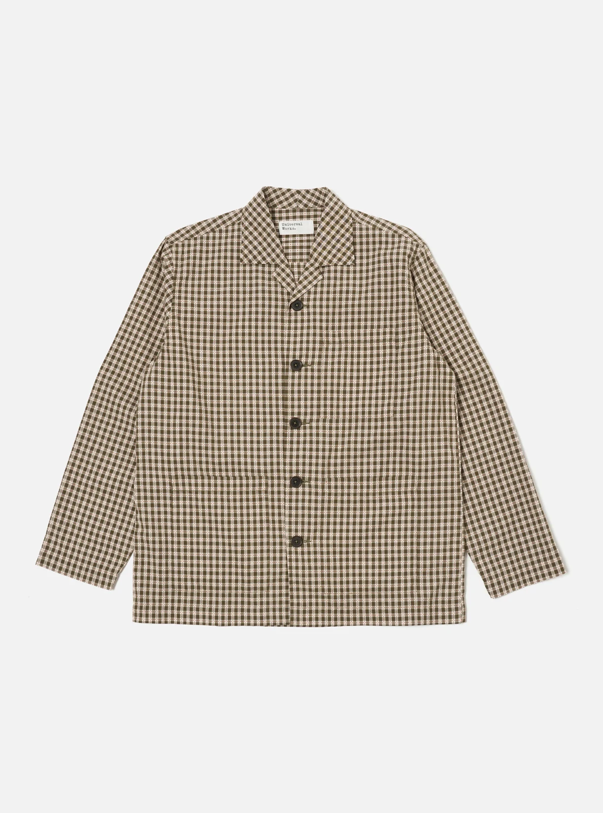 Olive Dobby Check Cancun Jacket by Universal Works.