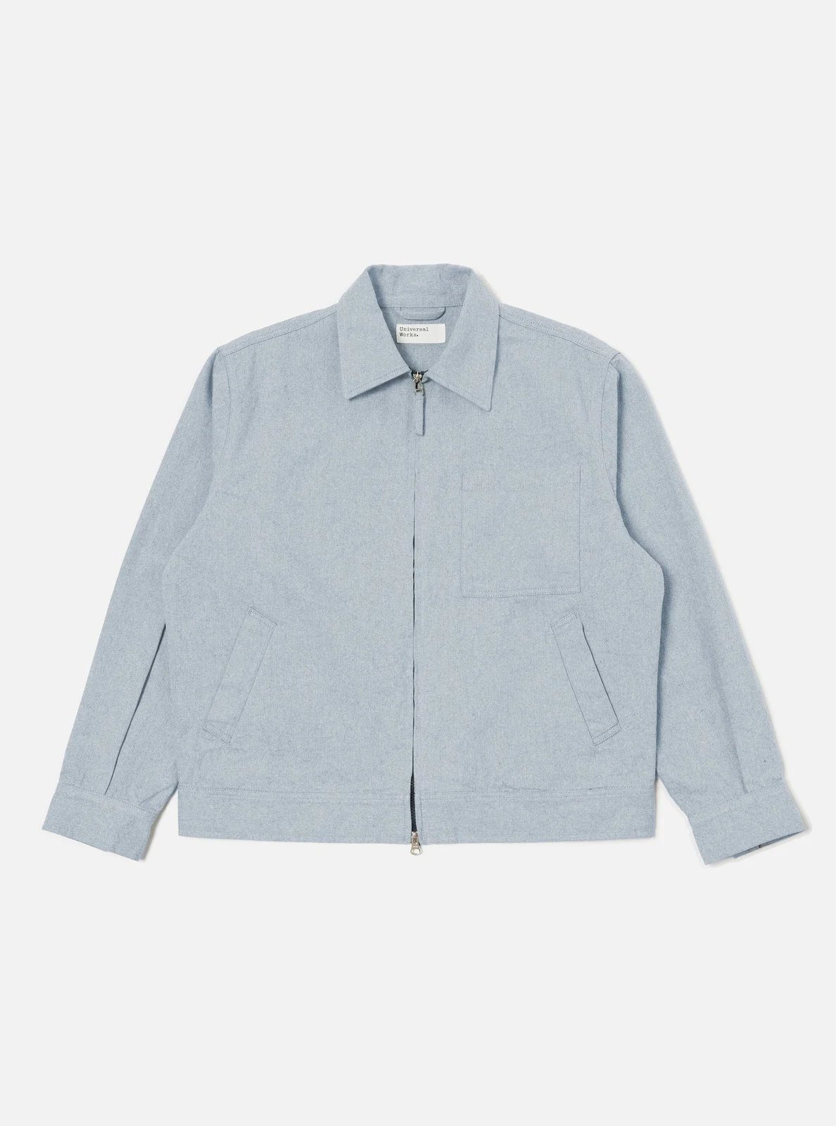 Indigo Reworked Jean Cloth Rose Bowl Jacket by Universal Works.