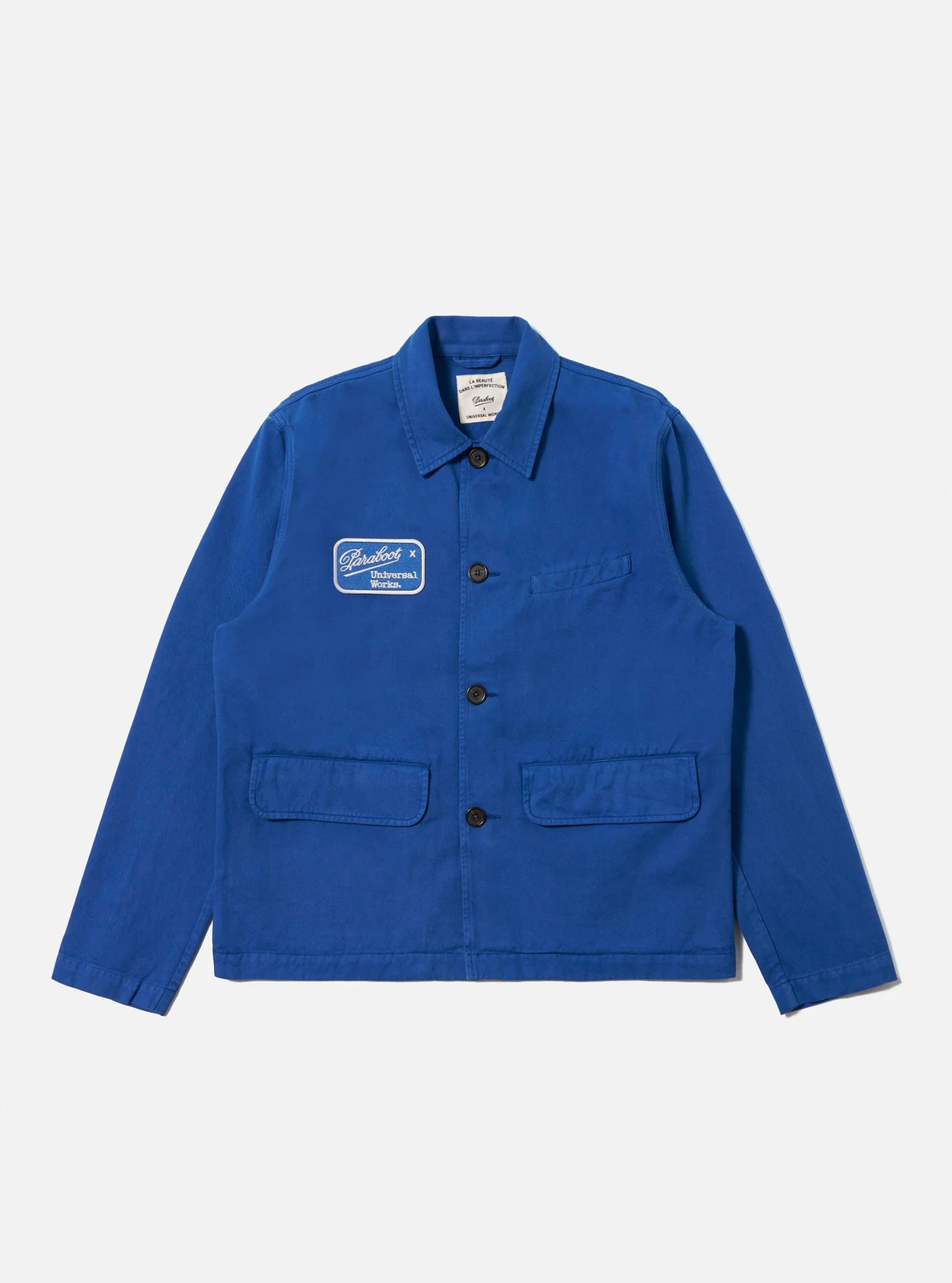 Paraboot x Universal Works Navy Derek Twill Warmus Jacket by Paraboot x Universal Works.