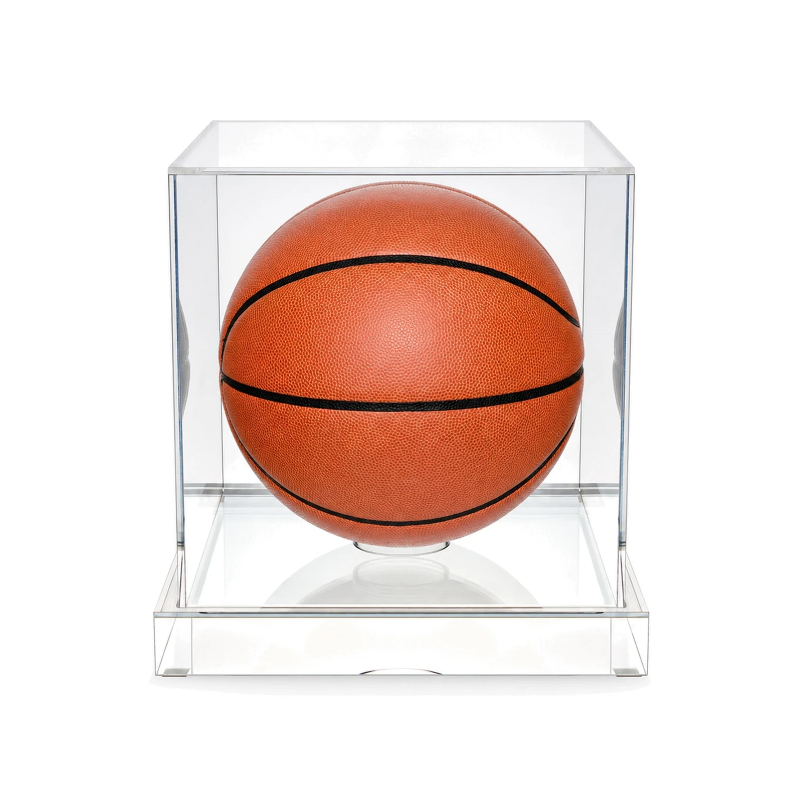 Luxe Basketball Display Case | 98% UV Acrylic Case for Autographed Basketballs by Wexel Art.