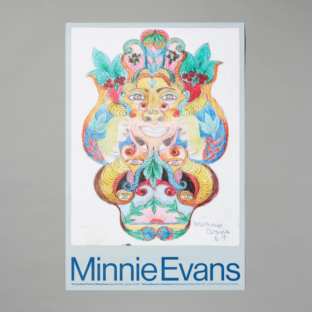 Minnie Evans Exhibition Poster by 4452.