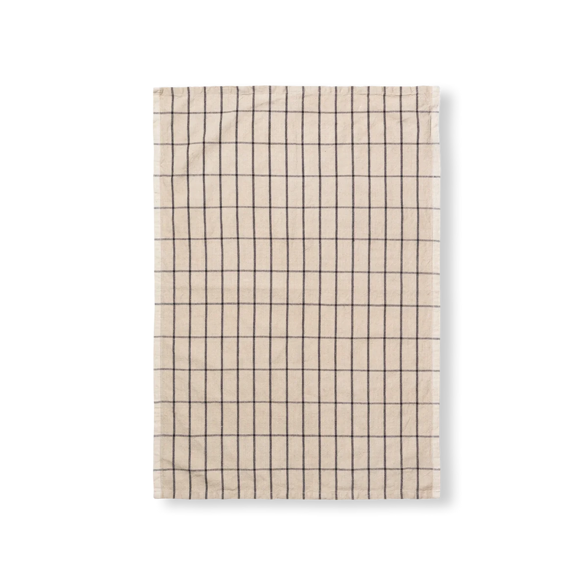 Hale Tea Towel, Sand/Black by Ferm Living.